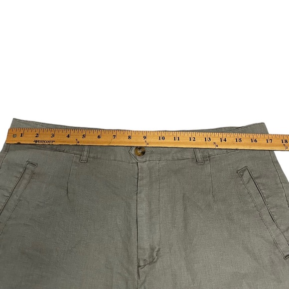 Lindbergh Large Mens Shorts Linen Blend Grey Baggy Baggy Style: 30-54014 Pockets - Picture 8 of 15